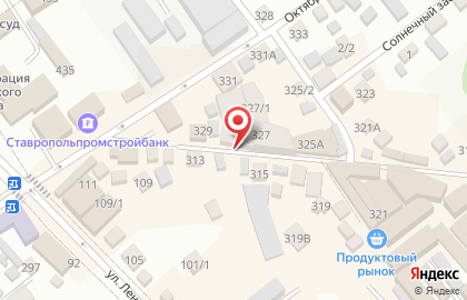 Магазин Мебель Юга России на Октябрьской улице на карте