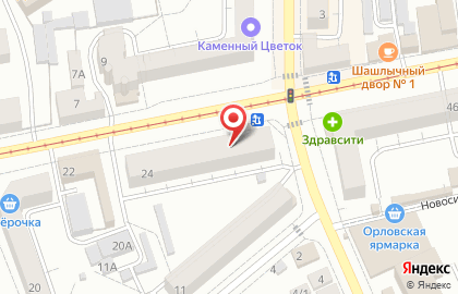 Магазин текстиля для дома Постелька в Железнодорожном районе на карте