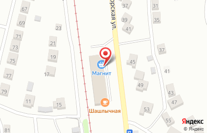 Супермаркет Магнит в Ленинском районе на карте