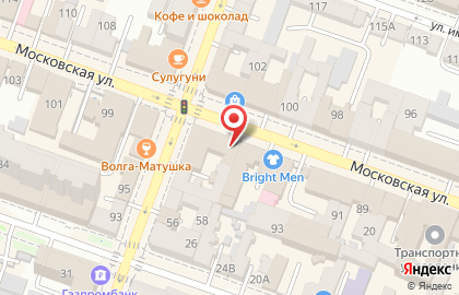 Салон штор и карнизов Мир тканей на Московской улице на карте