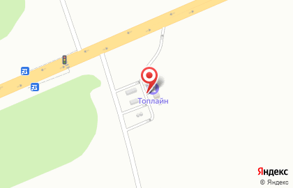 Автозаправочная станция Топлайн в Центральном районе на карте
