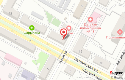 Стоматология Кари на Латвийской улице на карте