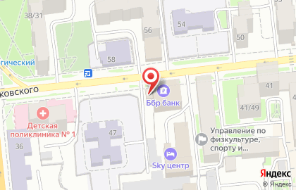 Банкомат ББР Банк на улице Марковского на карте