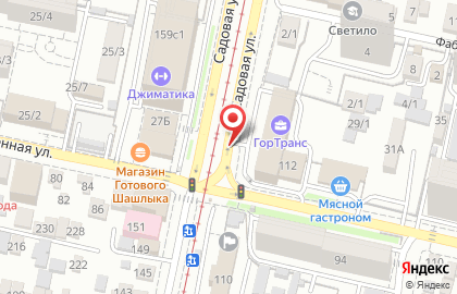 Московская ярмарка на Садовой улице на карте