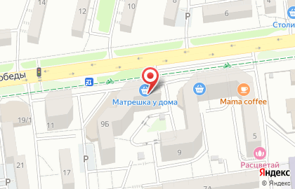 Супермаркет Матрешка у дома на карте