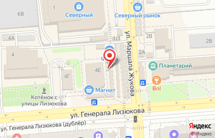Магазин и киоск ЭкоХлеб на улице Генерала Лизюкова на карте