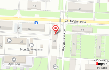 Клуб Восход-2 в Свердловском районе на карте