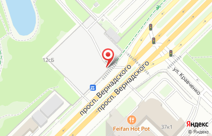 Цветочная сеть Анна Мак на проспекте Вернадского на карте