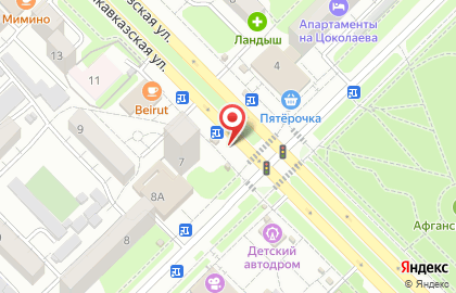 Киоск по продаже печатной продукции Пресса сегодня на Владикавказской улице на карте