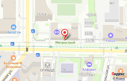 Спортивный комплекс Метрострой на Левашовском проспекте на карте