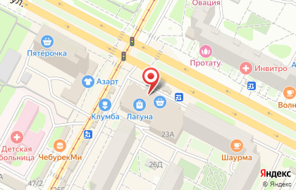 Центр швейных машин в Пролетарском районе на карте