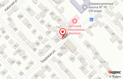 Магазин хозяйственных товаров на Трудовой улице на карте