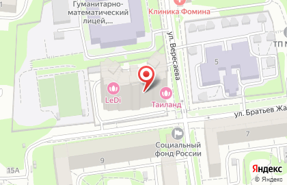 Салон красоты LoVe на улице Вересаева на карте