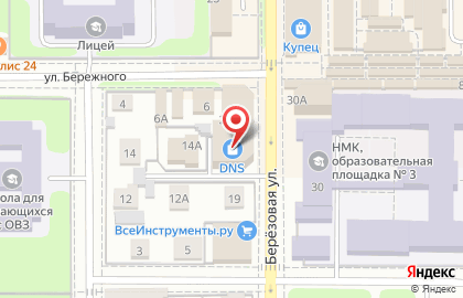Компьютерная академия TOP на Березовой улице на карте