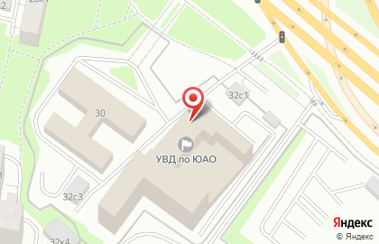 УВД по Южному административному округу в Москворечье-Сабурово на карте