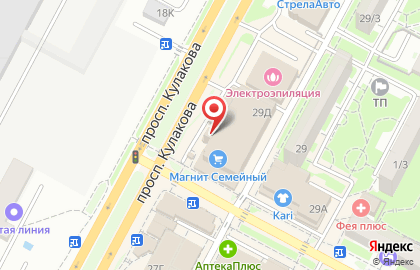 Стриптиз-бар Zажигалка на проспекте Кулакова на карте