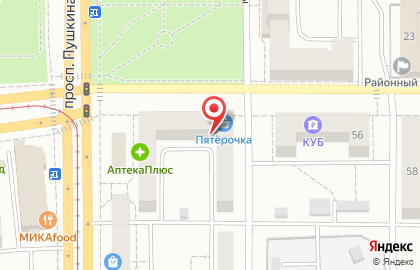 Банкомат Хоум Кредит энд Финанс Банк на проспекте Пушкина на карте
