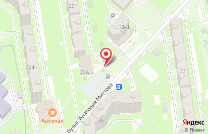 Автостоянка в Чебоксарах на карте