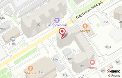 Банк Акцепт на Партизанской улице на карте