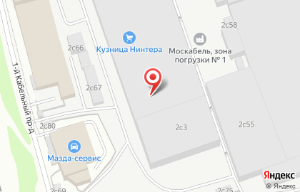 Мерседес Сервис в 1-м Кабельном проезде на карте