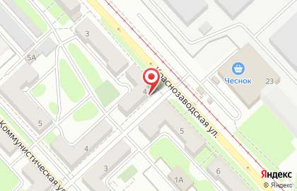 Кафе Звездочка на Краснозаводской улице на карте