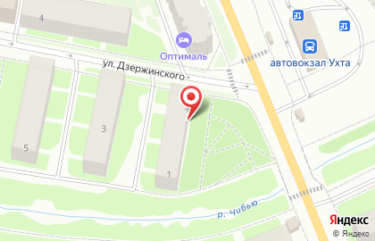 Парикмахерская Антураж на улице Дзержинского на карте
