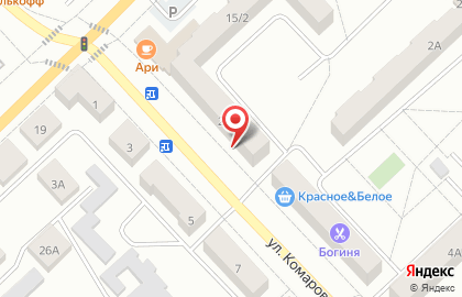 Салон мебели Командор на улице Комарова на карте
