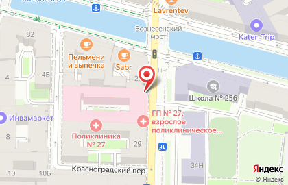 БЦ Невский дом на Вознесенском проспекте на карте