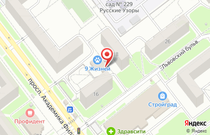 Магазин разливных напитков цветов на карте