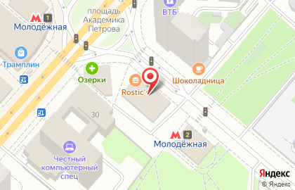 Восток+ на Ельнинской улице на карте