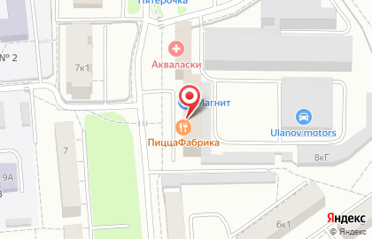 Семейное кафе ПиццаФабрика на улице Афанасьева на карте