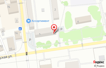 Магазин смешанных товаров на Заводской улице на карте