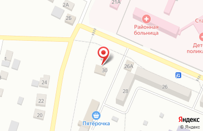 Супермаркет Красное & Белое на Парковой улице на карте