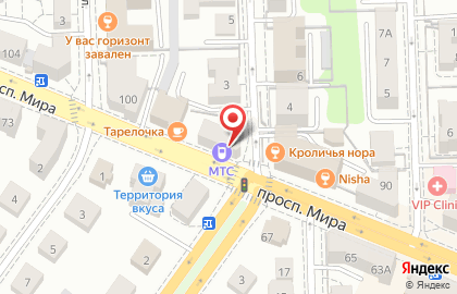 Салон сотовой связи МТС на проспекте Мира, 96 на карте