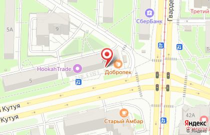 Магазин колбасных изделий Дубки на улице Аделя Кутуя на карте