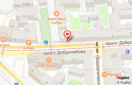 Автошкола Авто-авис на проспекте Добролюбова на карте