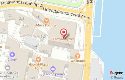 Солнечный Город на Новоданиловской набережной на карте