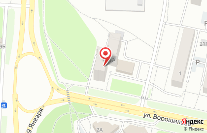 Ломбард Фортуна на улице Ворошилова на карте
