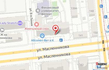 Студия красоты Совершенство на улице Масленникова на карте