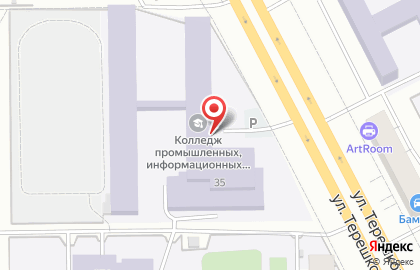 Избирательный участок №357 на улице Терешковой на карте
