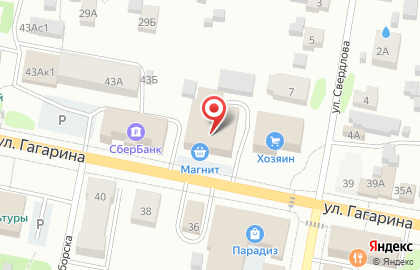 Магазин бытовой техники и электроники DNS на улице Гагарина на карте