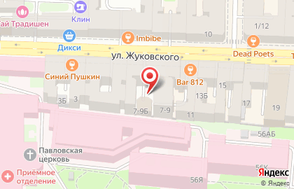 Medical ON Group на улице Жуковского на карте