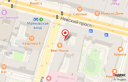 Бар Beer House на улице Марата, 2 на карте