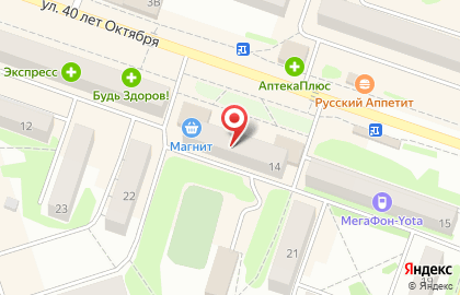 Магазин косметики и бытовой химии Магнит Косметик в Павловске на карте