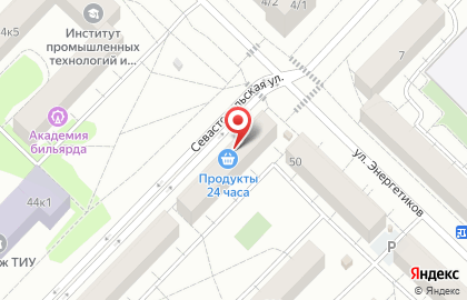 Продуктовый магазин в Тюмени на карте
