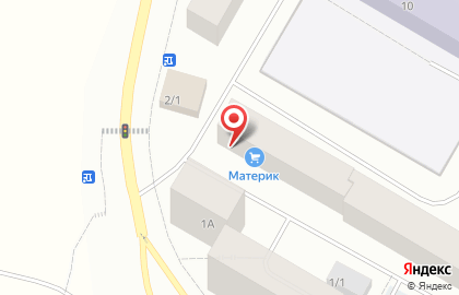 Супермаркет Материк в Центральном районе на карте