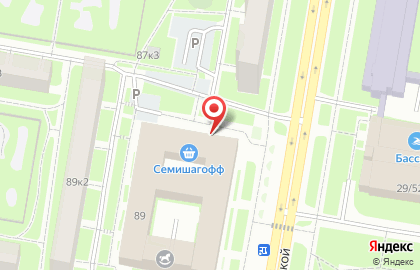 Продуктовый магазин в Санкт-Петербурге на карте