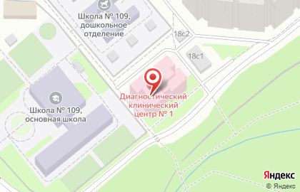 Диагностический клинический центр №1 на улице Академика Бакулева на карте