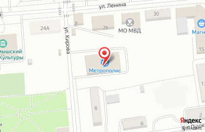 Супермаркет Метрополис на улице Кирова на карте