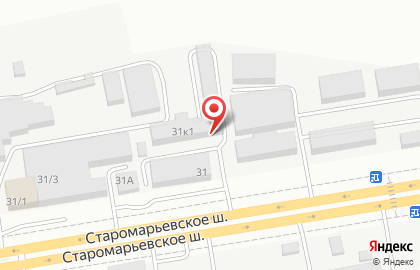 Малярно-кузовной цех на Старомарьевском шоссе на карте